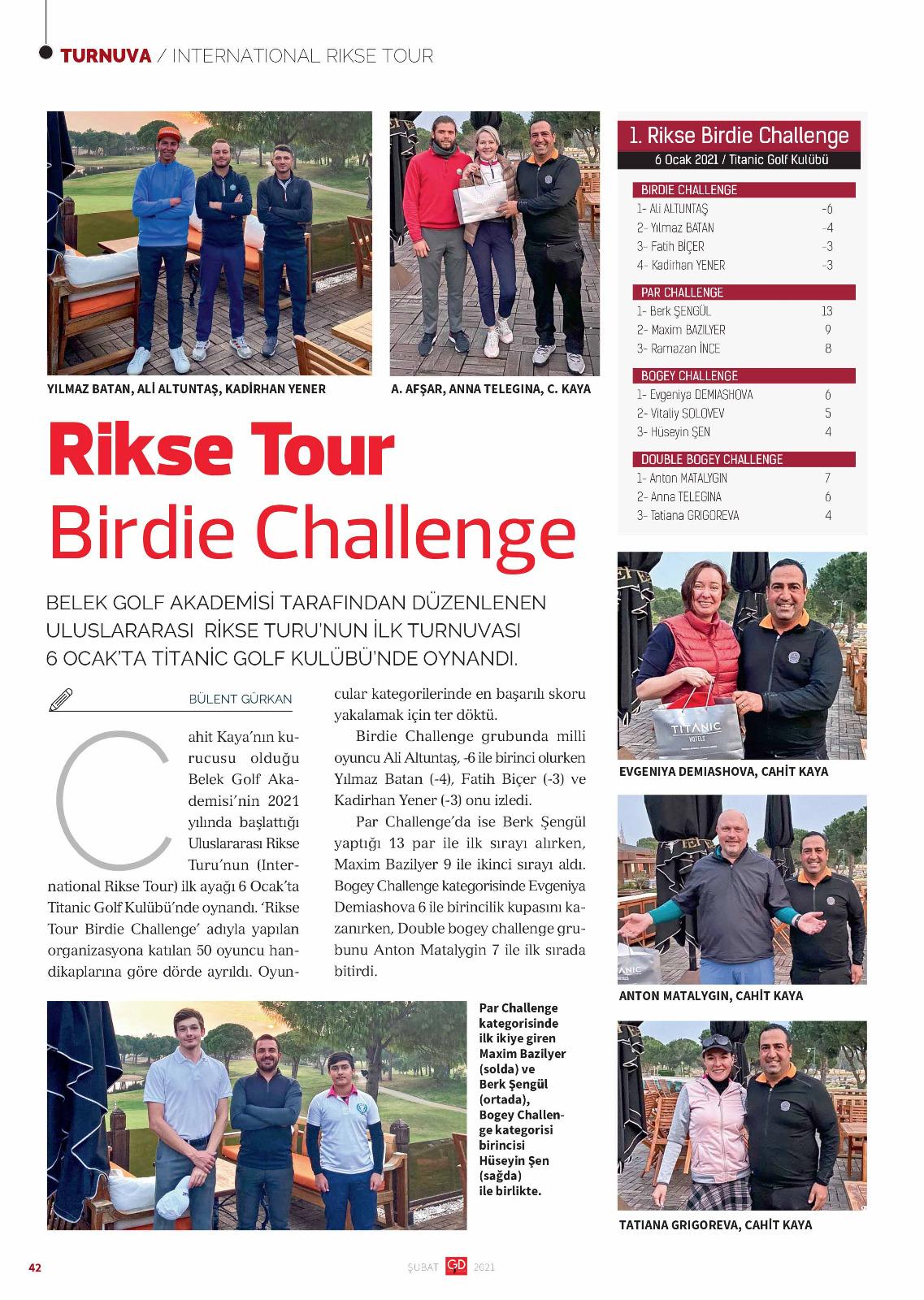 Rikse Birdie Challange Tournament
